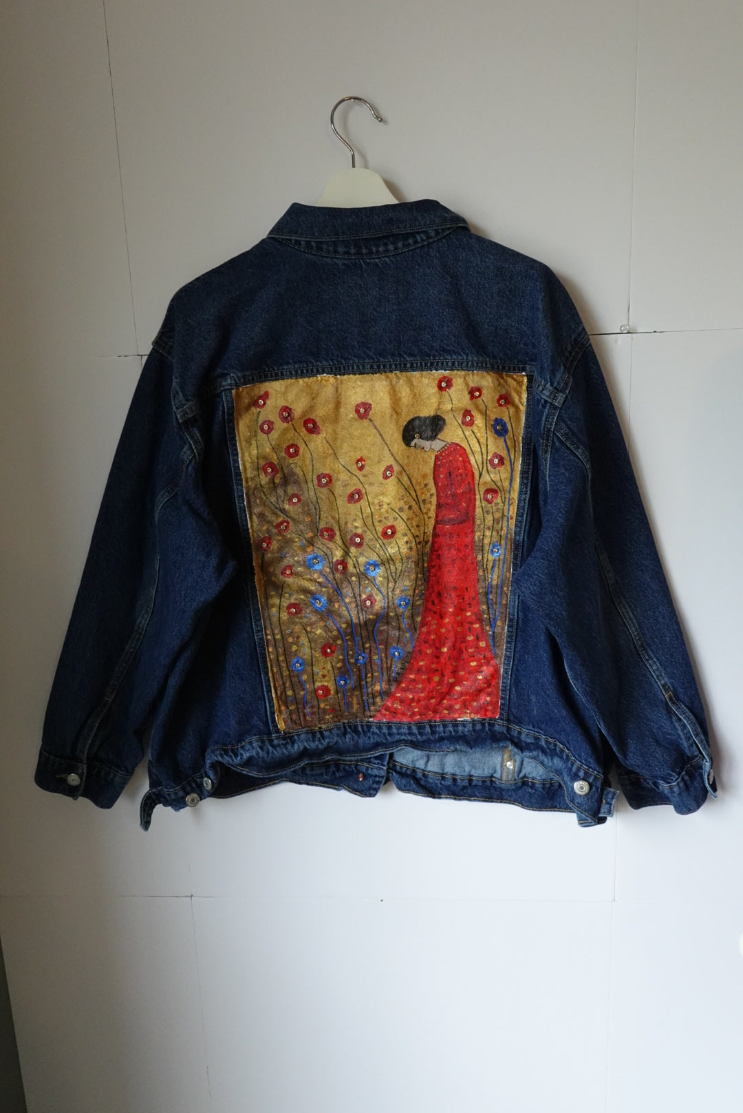 Poppy field Gustav Klimt jacket