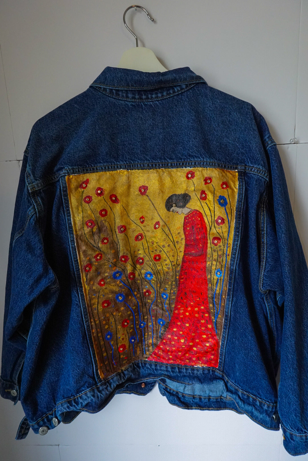 Poppy field Gustav Klimt jacket