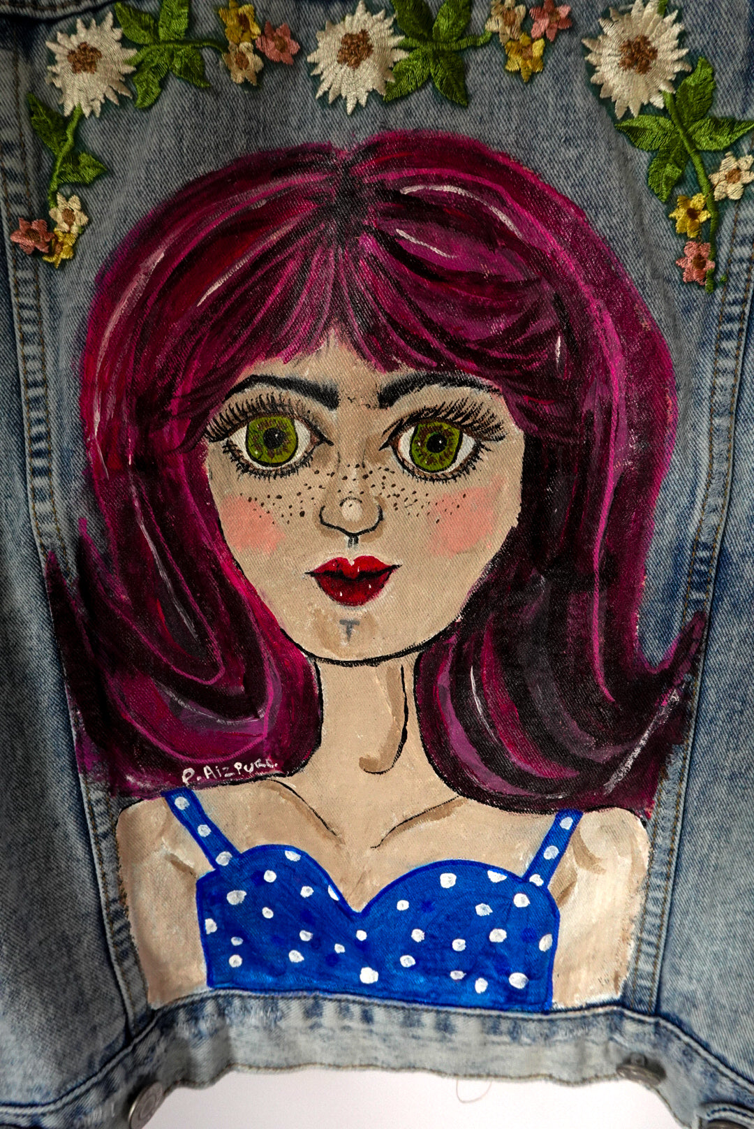 PINK HAIR DENIM JACKET