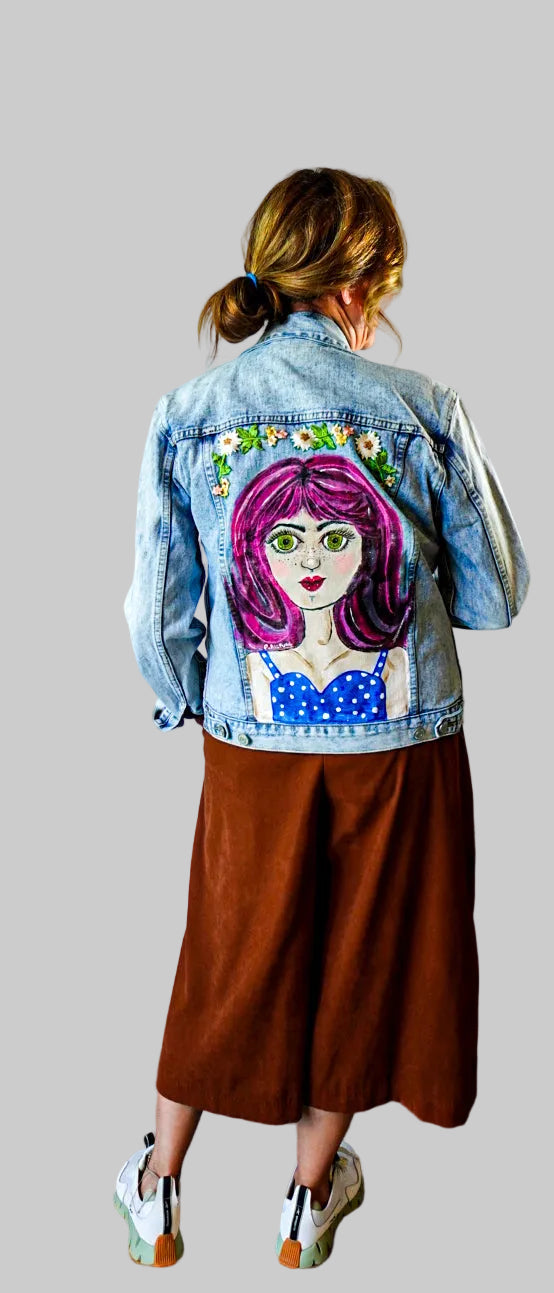 PINK HAIR DENIM JACKET