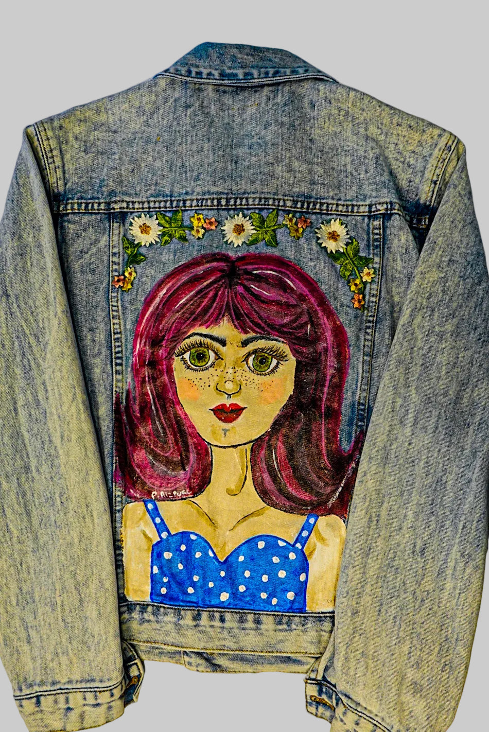 PINK HAIR DENIM JACKET